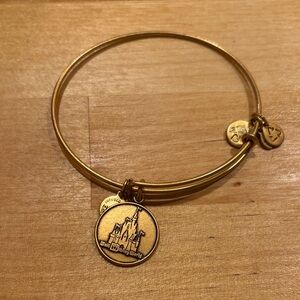 Alex and Ani Gold Disney Castle Charm Bangle Bracelet